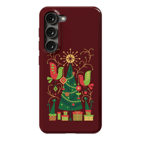 Vintage Christmas Tree Decorating Phone Case